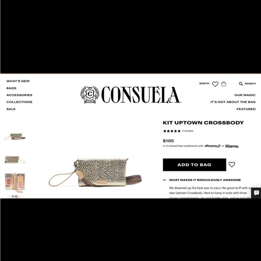 Consuela crossbody bag! Used once just not what I thought I wanted!
